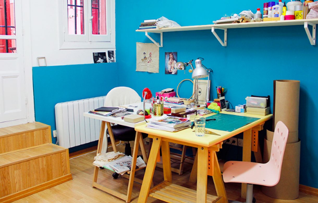 Alquiler estudio Madrid compartido por artistas y artesanos en Lavapiés