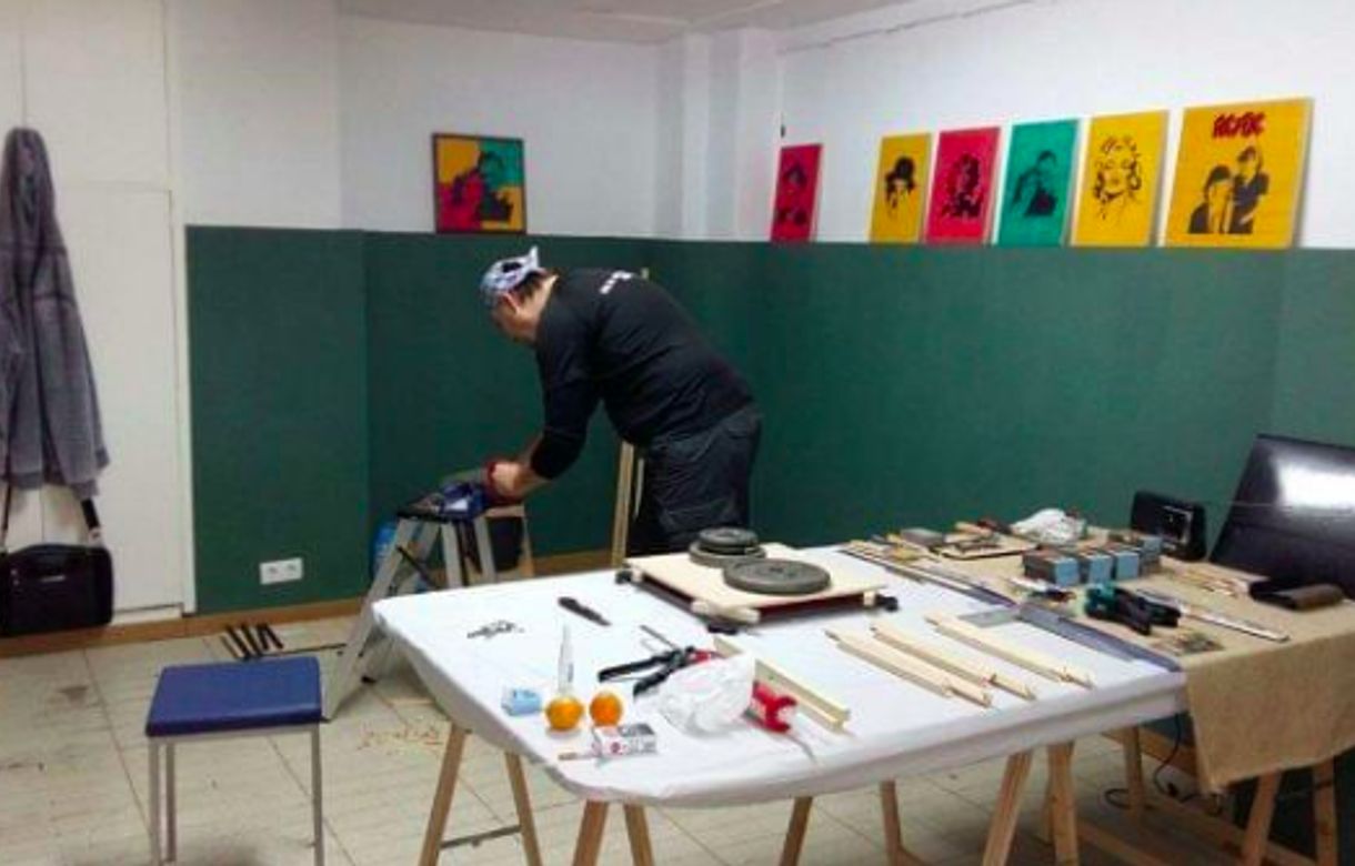 Taller de arte para artistas en Valencia. Alquiler de taller compartido
