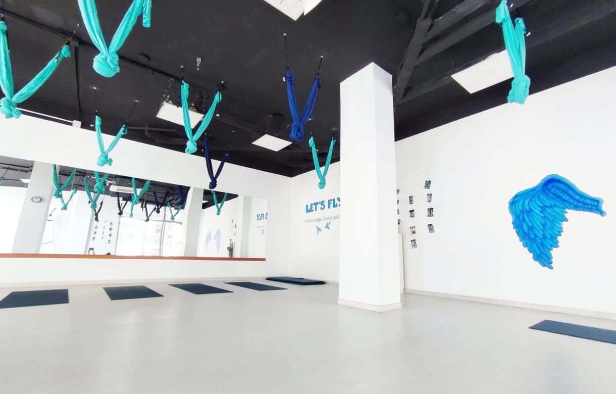 Sala de yoga para profesionales y talleres