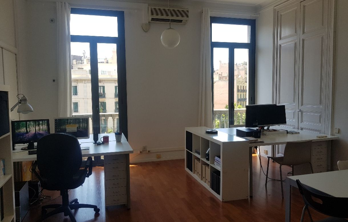 Oficina compartida en el Eixample