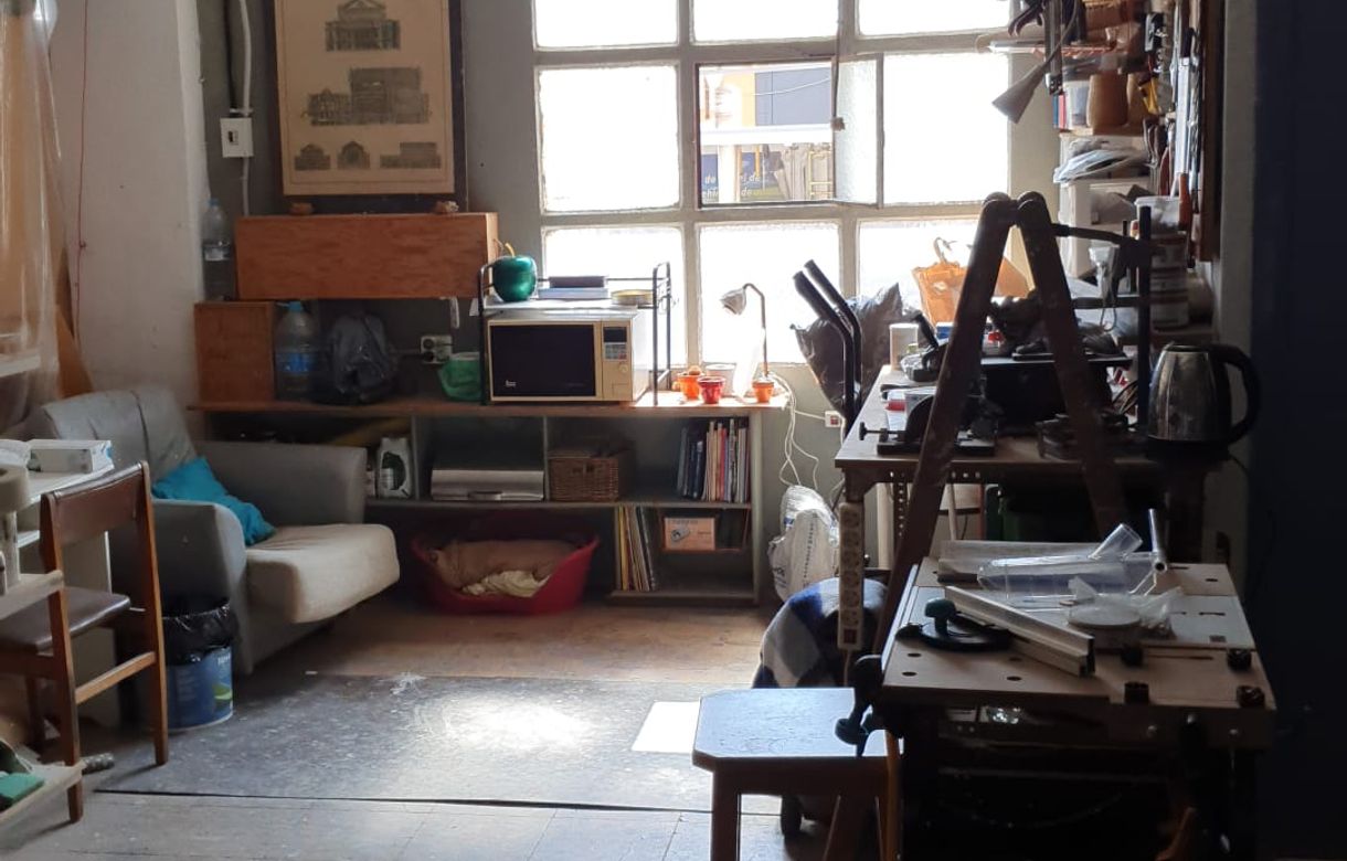 taller de un artista plástico