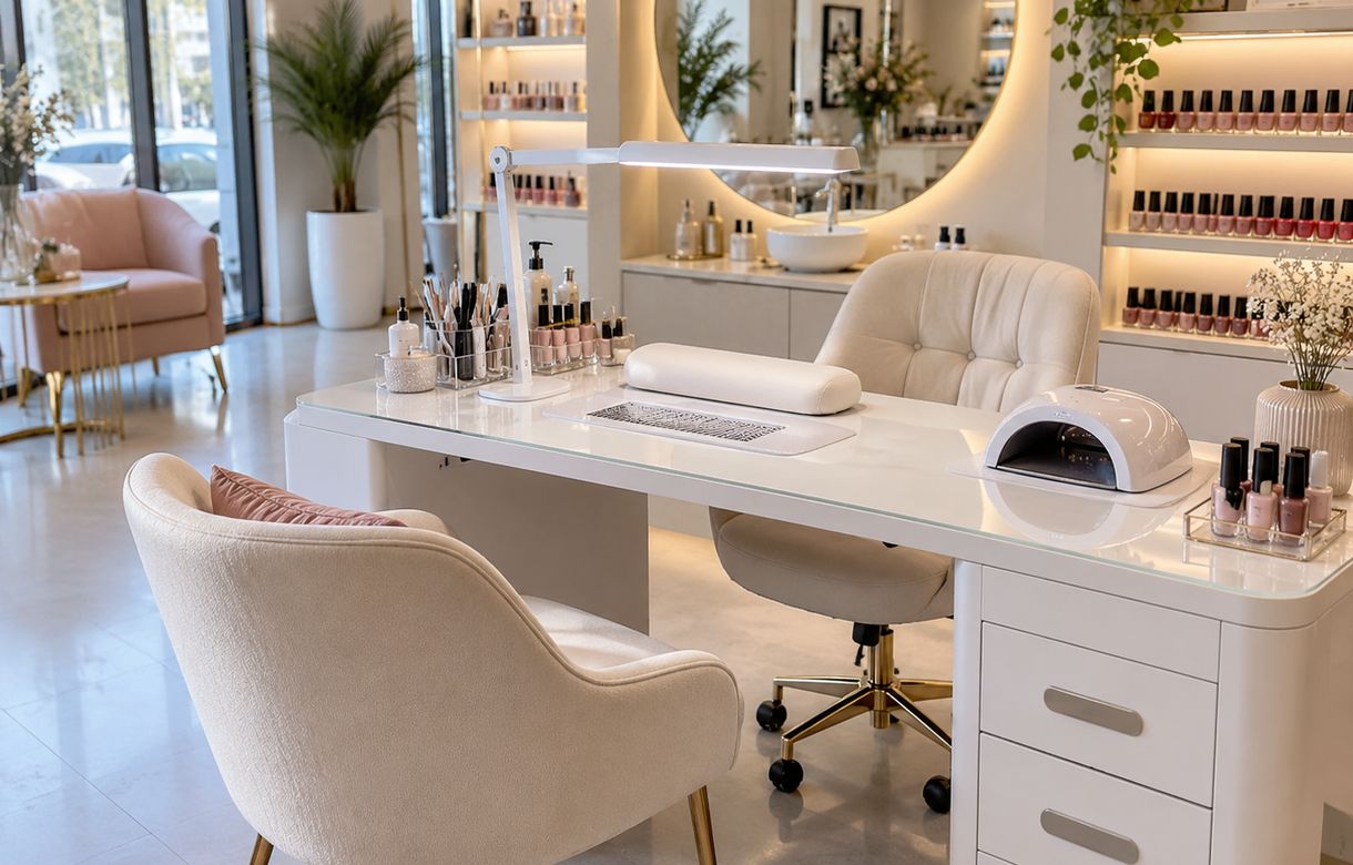 Alquiler mesa manicura Castelldefels / puesto uñas y pedicura 